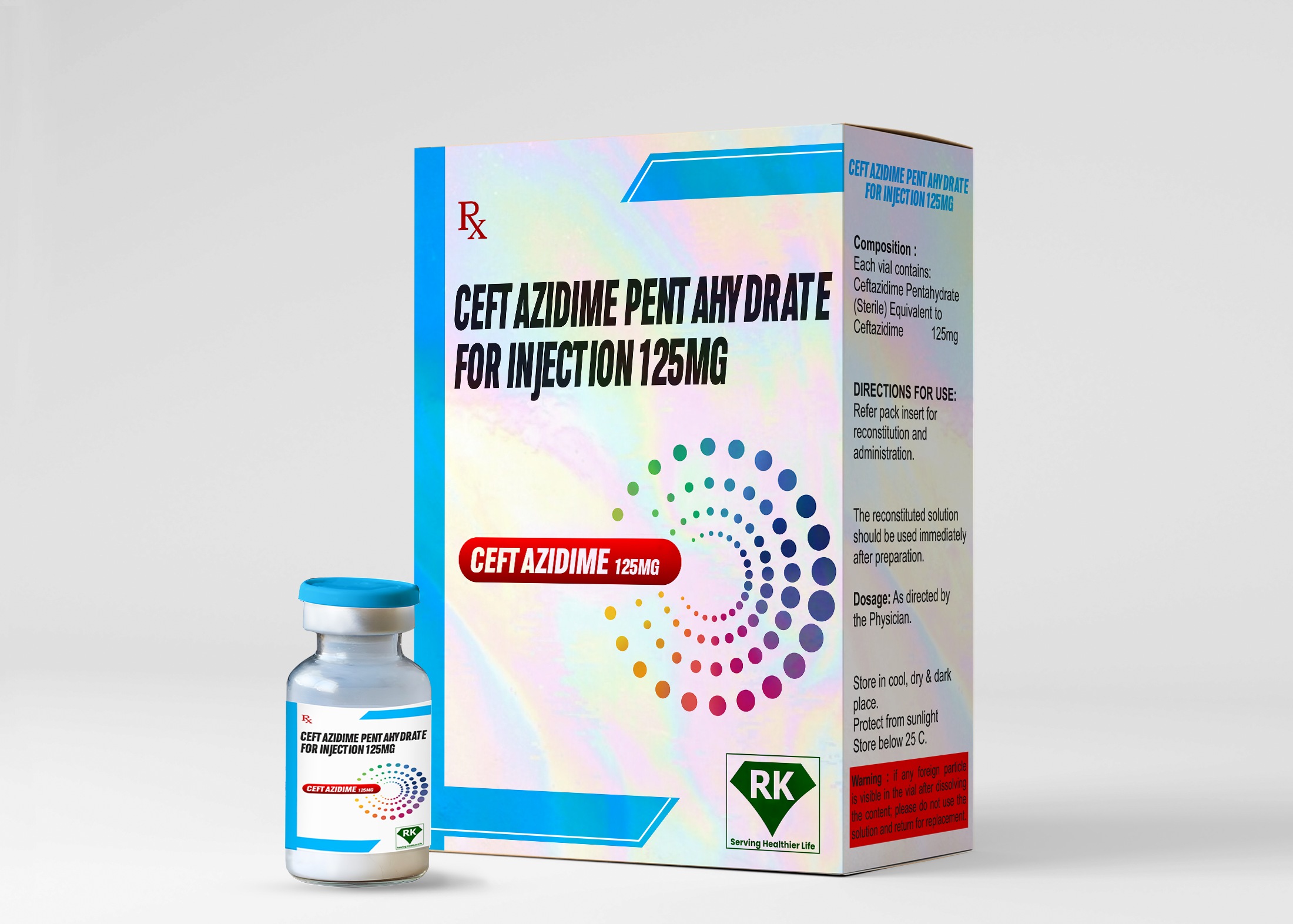 Ceftazidime Pentahydrate for Injection 125mg